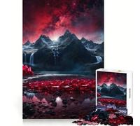 Ruby Mountain Range 1000 Pieces Jigsaws Adults Puzzles Think Smart Toy Home Activity Smooth Cut Xmas Surprise (50x75cm)