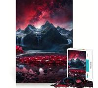 Ruby Mountain Range Jigsaw Puzzles 1000 Pieces for Teenagers Logic Train Toy Leisure Fun Smooth Cut (38x52cm)