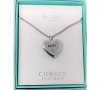 RUBY Named Chosen Lockets/ Pendants With Picture Holder Presented Beautifully By Sterling Effectz