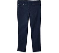 RUBY RD. Women's Petite Pull-On Extra Stretch Denim Jean, Dark Indigo, 16 Petite