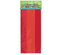 Ruby Red Large Cellophane Bags (27cm x 12cm) 30 Count - Vibrant and Durable Packaging for Gifts and Treats