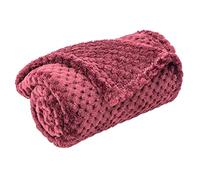 Ruby Red Pet Blanket - Warm Soft Fuzzy Blankets for Puppy, Kitten, Small, Medium, Large Dogs & Cats - Plush Fleece Throws for Bed, Couch, Sofa, Travel (M/32" x 40")