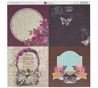 Ruby Rock-It Quarters-Heritage DS Paper 12-inch, Acrylic, Multicolour, 31.11x30.48x0.1 cm