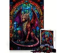 Ruby Scalebreaker Dragon 1000 Piece Jigsaws for Adults Puzzle Boost Recall Anxiety Relief Accurate Edge Xmas Surprise (50x75cm)