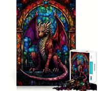 Ruby Scalebreaker Dragon 1000 Piece Jigsaws for Adults Puzzle Boost Recall Anxiety Relief Accurate Edge Xmas Surprise (50x75cm)