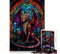 Ruby Scalebreaker Dragon Hard Jigsaw Puzzle for Adults 1000 Pieces Fine Logic Toy Calm Fun Neat Edge Thoughtful Gift (38x26cm)