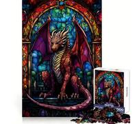 Ruby Scalebreaker Dragon Jigsaw Puzzles 1000 Pieces for Adults Strengthen Recall Calm Mind Quality Edge Warm Surprise (38x52cm)