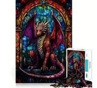 Ruby Scalebreaker Dragon Jigsaw Puzzles 1000 Pieces for Adults Strengthen Recall Calm Mind Quality Edge Warm Surprise (38x52cm)