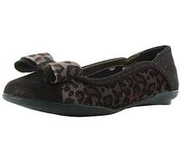 Ruby Shoo Brown Leopard Amber Ballerina Pumps UK 6