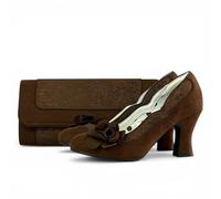 Ruby Shoo Chrissie Court Shoe and Matching Tirana Bag Chocolate