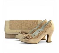 Ruby Shoo Chrissie Court Shoe and Matching Tirana Bag Rose Gold