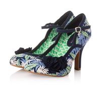 Ruby Shoo Danica Bar Shoe with Indulgence Soles Blue Floral UK 4