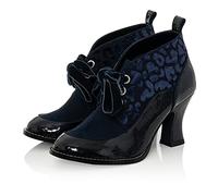 Ruby Shoo Emma Flexible Comfortable Mid Heel Boot Midnight Blue 7