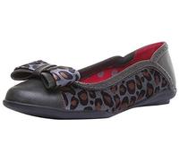 Ruby Shoo Grey Leopard Amber Ballerina Pumps UK 5