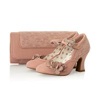 Ruby Shoo Lynn Bar Shoe & Matching Tirana Bag Dusty Pink 6