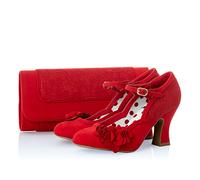 Ruby Shoo Lynn Bar Shoe & Matching Tirana Bag Red 5