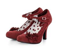 Ruby Shoo Melinda Bar Shoe with Indulgence Soles Crimson 4