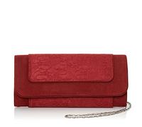 Ruby Shoo Tirana Crimson Clutch Bag Handbag (Matches Chrissie Shoes)