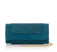 Ruby Shoo Tirana Petrol Lace Clutch Bag (Matches Chrissie Mid Heels)