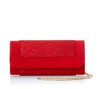 Ruby Shoo Tirana Red Lace Clutch Bag (Matches Melinda & Lynn Heels)