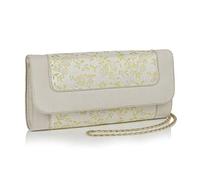 Ruby Shoo Women's Cream Lemon Charleston Clutch Bag