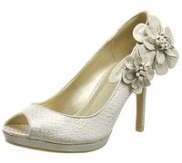 Ruby Shoo Women's Donna Gold Peeptoe Pumps UK 6 EU 39