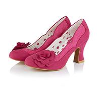 Ruby Shoo Women's Fuchsia Chrissie Mid Heel Court Shoes UK 7