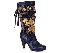 Ruby Shoo Women's Navy Athena Rouched High Heel Boots 36 UK 3