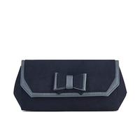 Ruby Shoo Women's Navy Blue Brighton Bow Clutch Bag