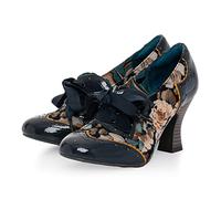 Ruby Shoo Women's Navy Floral Daisy Lace Up Shoe Boots UK 3