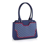 Ruby Shoo Women's Navy Spot Large Tunis Shopper Bag