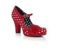 Ruby Shoo Women's Red Spot Hannah Mary Jane Pumps UK 2