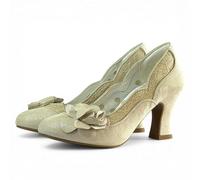 Ruby Shoo Women's Vintage Champagne Chrissie Mid Heel Court Shoes