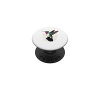 Ruby-Throated Hummingbird Garden Bird Birder PopSockets Adhesive PopGrip