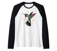 Ruby-Throated Hummingbird Garden Bird Birder Raglan Baseball Tee