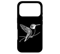 Ruby-Throated Hummingbird Line Art Bird Ornithology Case for iPhone 17 Pro
