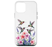 Ruby-throated Hummingbird nectar flowers watercolor Women Case for iPhone 12 mini