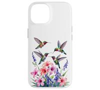 Ruby-throated Hummingbird nectar flowers watercolor Women Case for iPhone 14