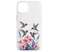 Ruby-throated Hummingbird nectar flowers watercolor Women Case for iPhone 14 Plus