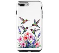 Ruby-throated Hummingbird nectar flowers watercolor Women Case for iPhone 7 Plus/8 Plus