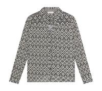 Ruby Tuesday Ikat Amrit Cotton Crepe Shirt Black XS