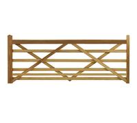 Ruby UK Ruby Diamond Brace Wooden Field Gate Pressure Treated Farm Field Entrance 2.1M Width X 1.8M Height