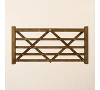 Ruby UK Ruby Diamond Brace Wooden Field Gate Pressure Treated Farm Field Entrance 3.6M Wide X 1.2M (5 Rails) High