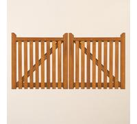 Ruby UK Ruby Iroko Salcombe Gates Pair - 3.0M Total Width X 0.9M High