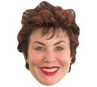Ruby Wax (Lipstick) Celebrity Mask, Flat Card Face, Fancy Dress Mask