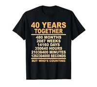 Ruby Wedding Anniversary Wedding Anniversary 40 Years Married T-Shirt