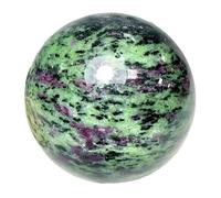 Ruby Zoisite Sphere | Polished Healing Crystal Ball | Real Gemstones and Mineral | Feng Shui and Fortune Ball | Reiki Feng Shui Gift | Home Office Decorative(60~70mm)