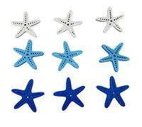 Ruby569y Buttons for Knitting/Sewing/Crafting,50Pcs Buttons Convenient Installation DIY Starfish Shape Garment Accessories Sewing Buttons for Indoor - Mix Color