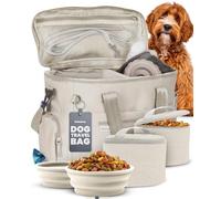 Rubyloo The Original Doggy Bag™ - Dog Travel Bag for Supplies - Ultimate Gift for Dog Owners - Includes 2 BPA-Free Travel Bowls and 2 Food Containers - Pet Travel Kit for Road Trips, Camping, RV