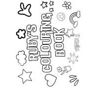 Ruby's Colouring Book: Personalised with Your Name on Every Page
